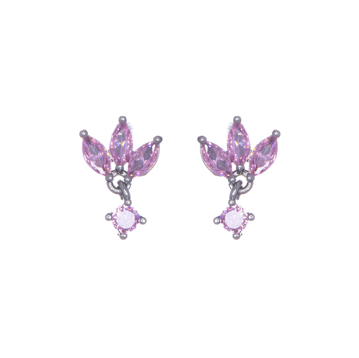 Delicate zirconia earrings