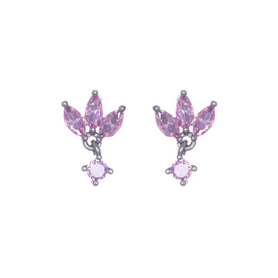Delicate zirconia earrings