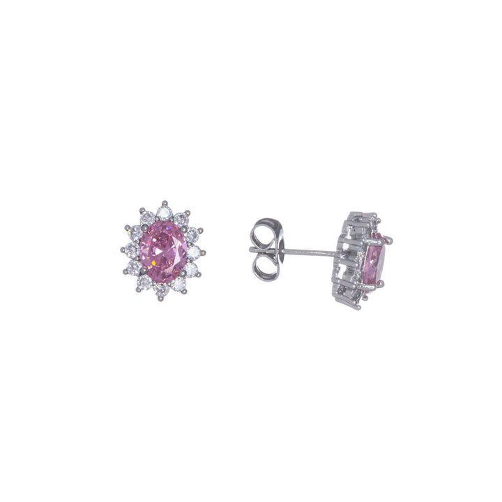 Ovals zirconia earrings