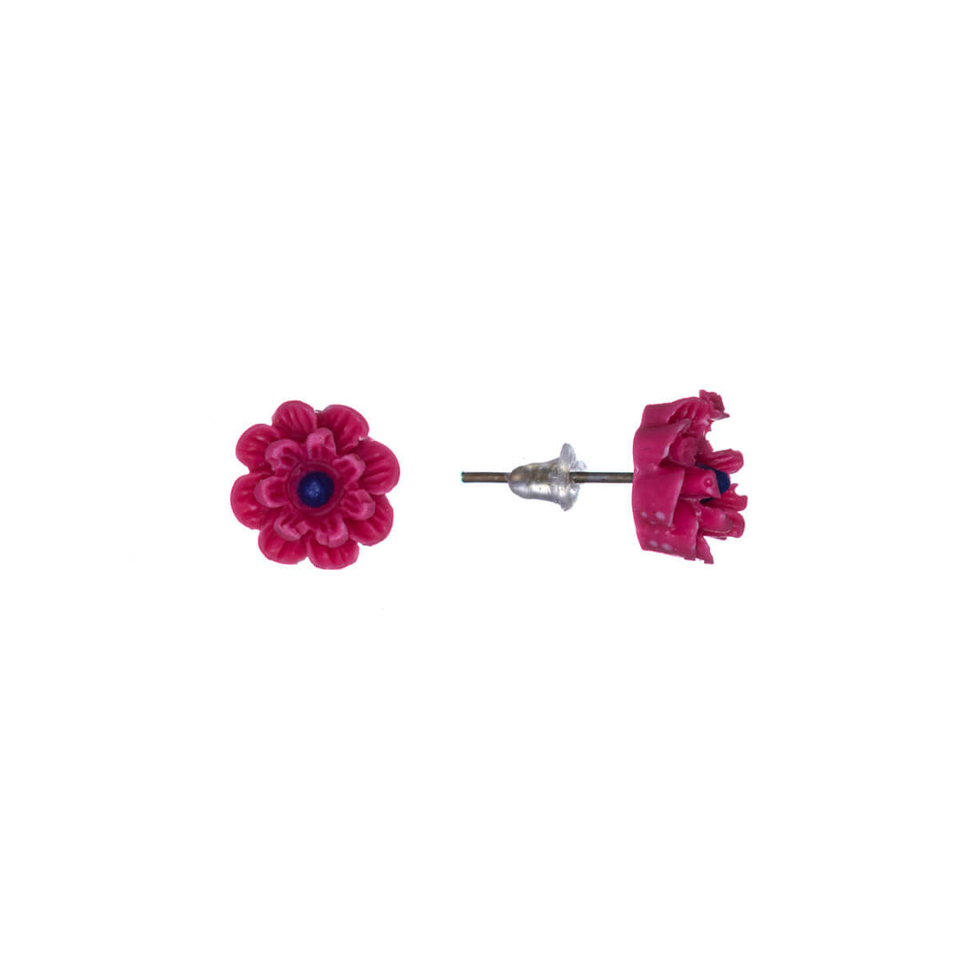 Slender flower earrings