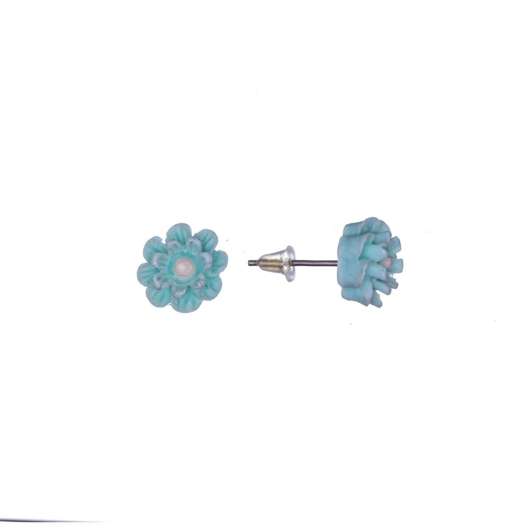 Slender flower earrings