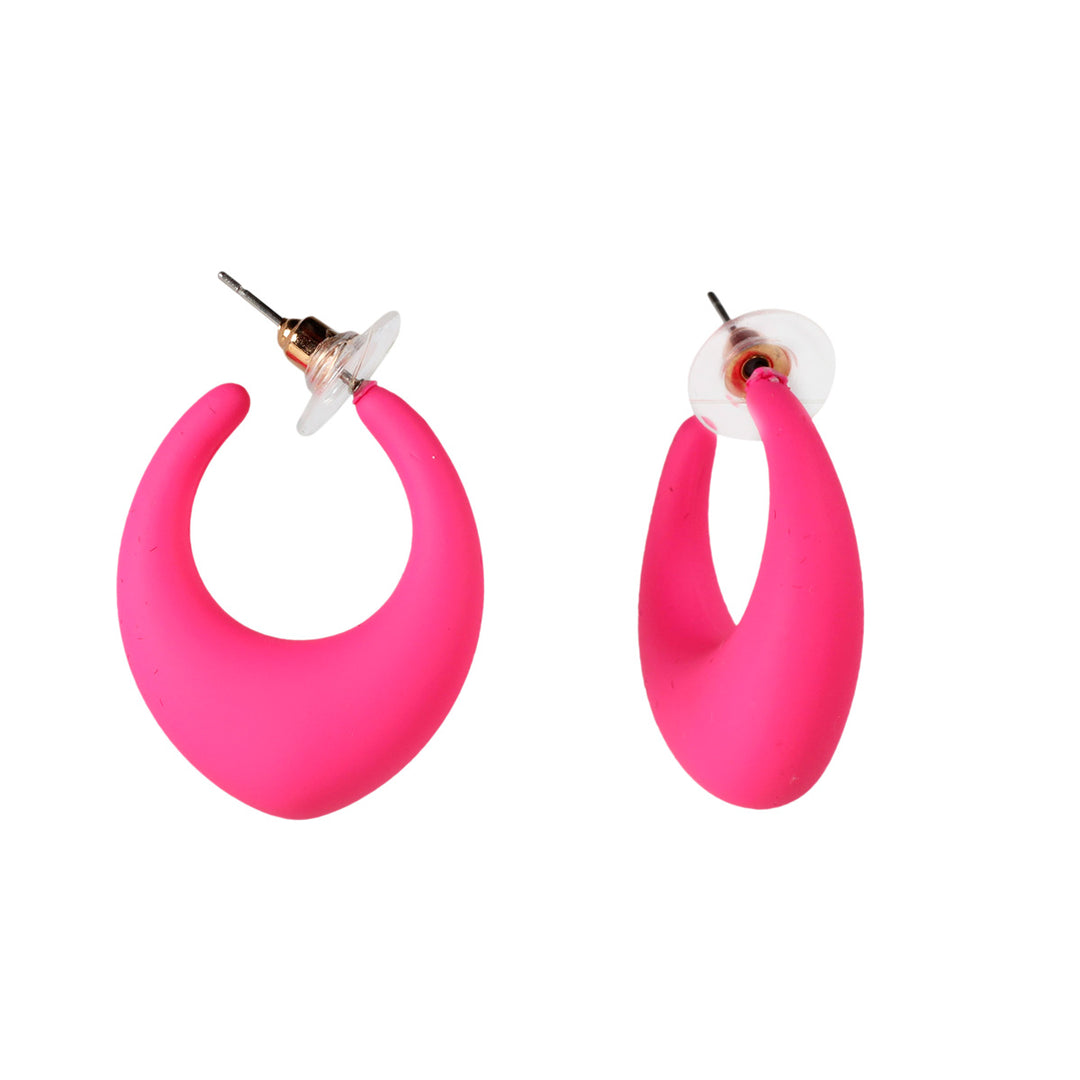 Plastic tires earrings 2.6cm