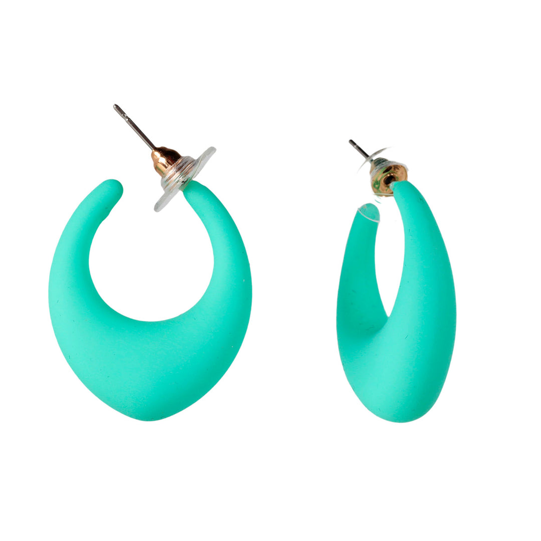 Plastic tires earrings 2.6cm