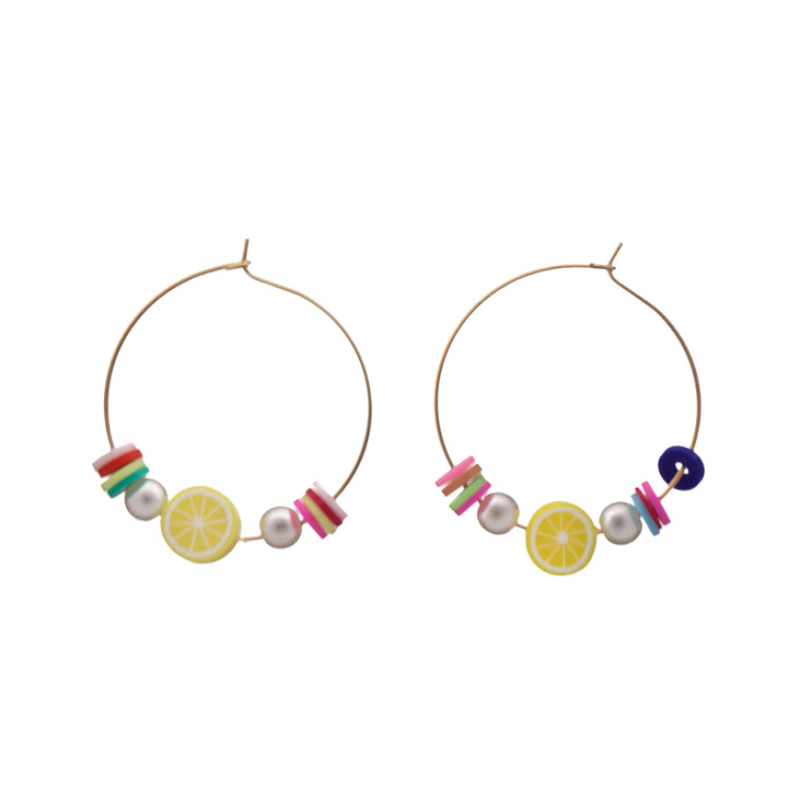 Citrus ring earrings