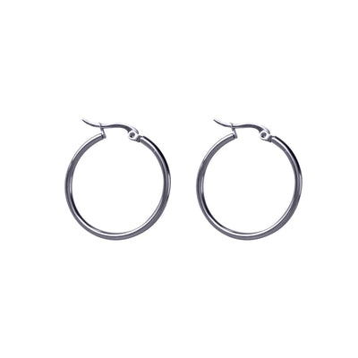 Steel earrings 3,2cm 2mm