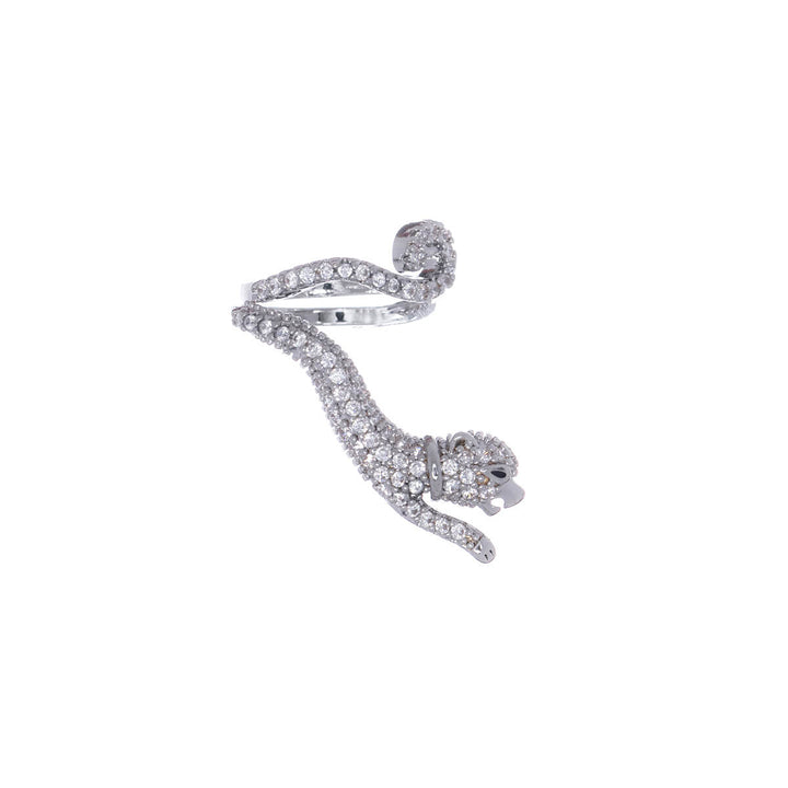 Leopardi zirkonia rustokoru ear cuff 1kpl