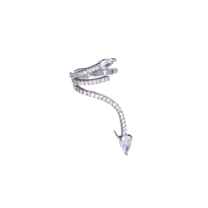 Curved zirconia cartilage ear cuff 1pcs