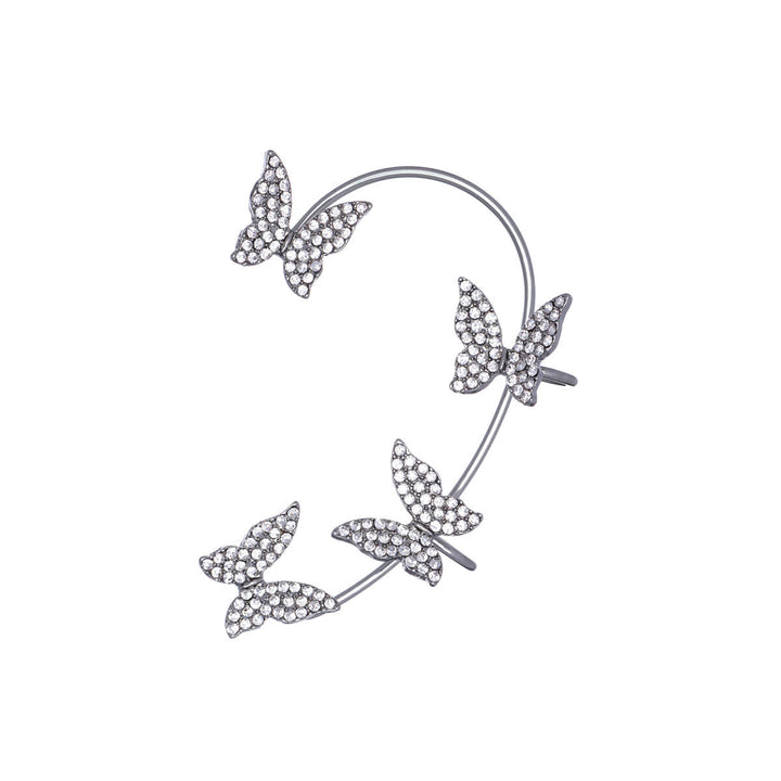 Zirconia butterflies rustokoru ear cuff 1pc