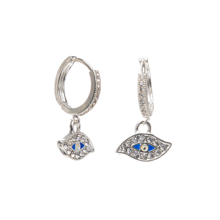 Sparkling evil eye earrings