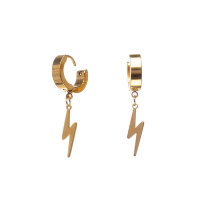 Lightning earrings earring ring (steel 316L)