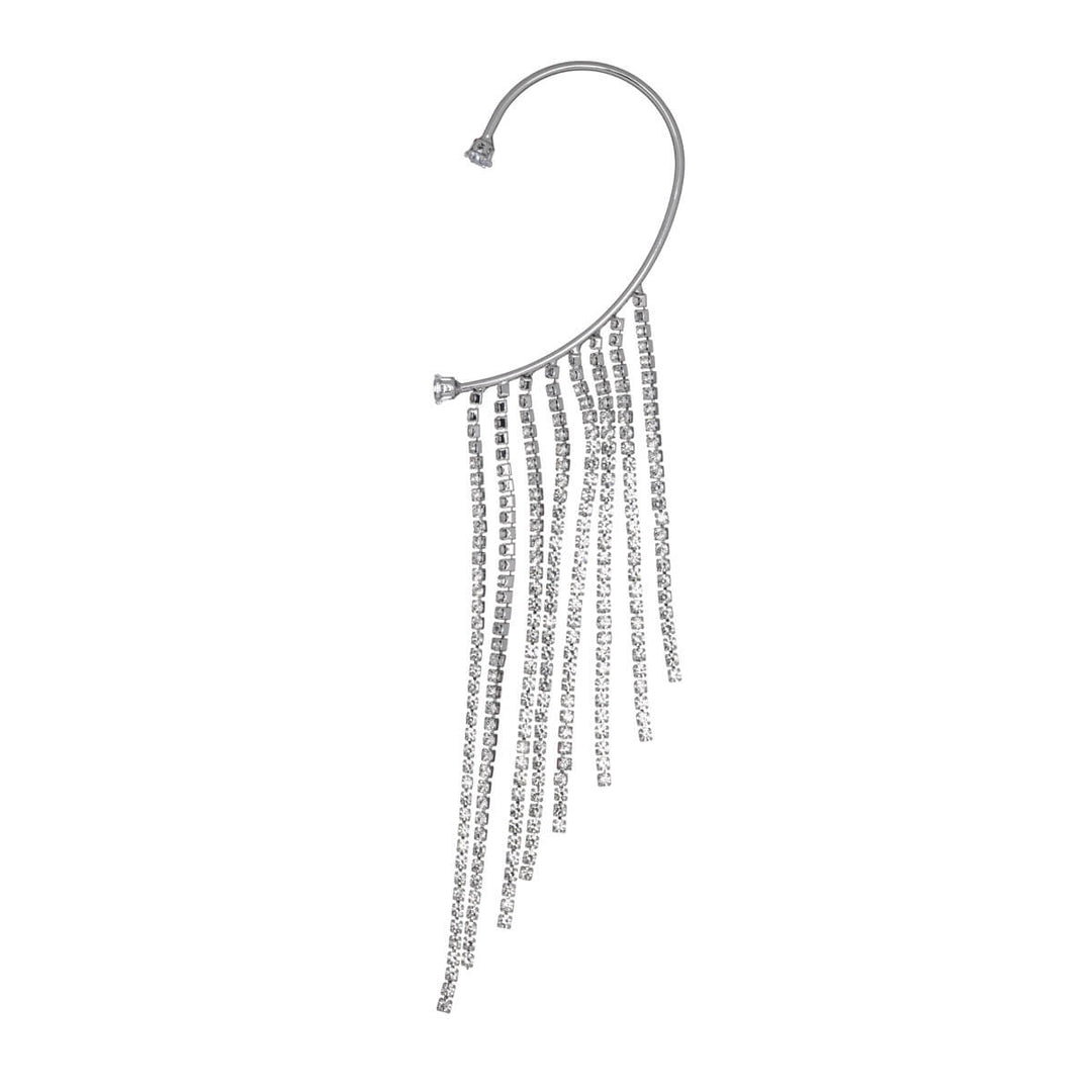 Roikkuva strassi nauha rustokoru ear cuff 1kpl