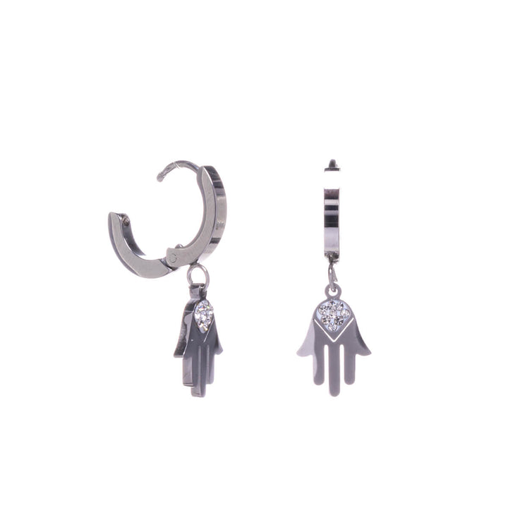 Hamsa hand pendant earring earrings (steel 316L)