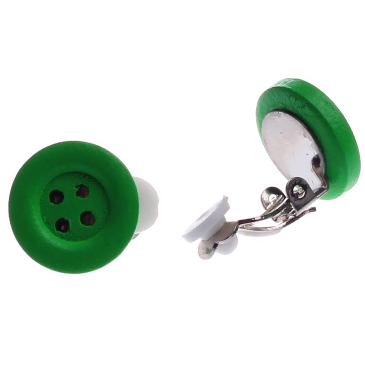 Button clip earrings 1,5cm