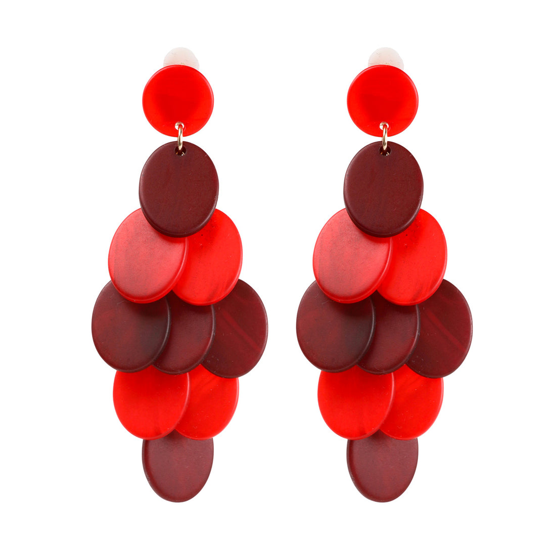 Punaiset isot klipsikorvakorut 101040030211 | Ninja.fi