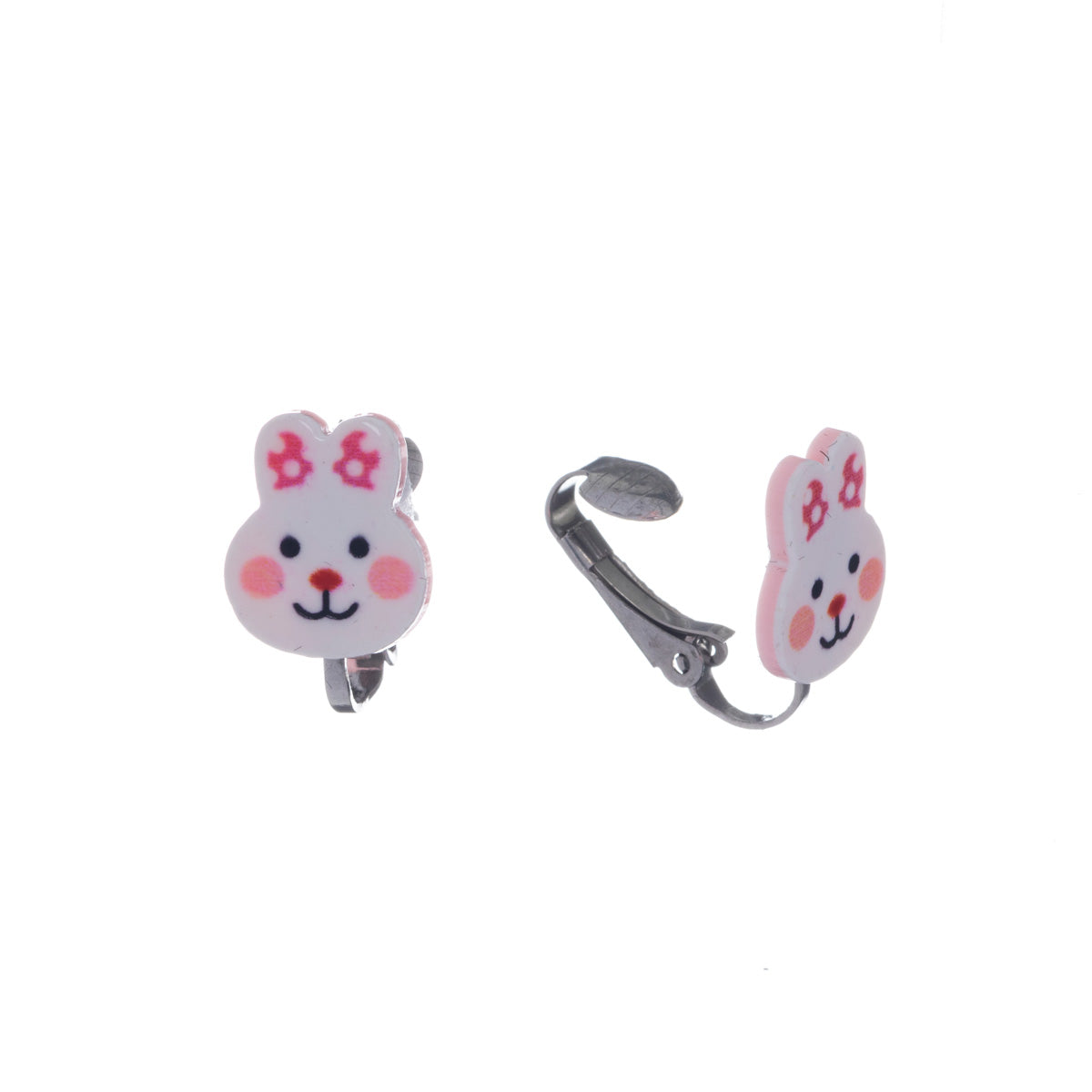 Children's bunny clip-on earrings (Steel 316L)
