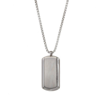 Steel plate necklace (steel 316L)