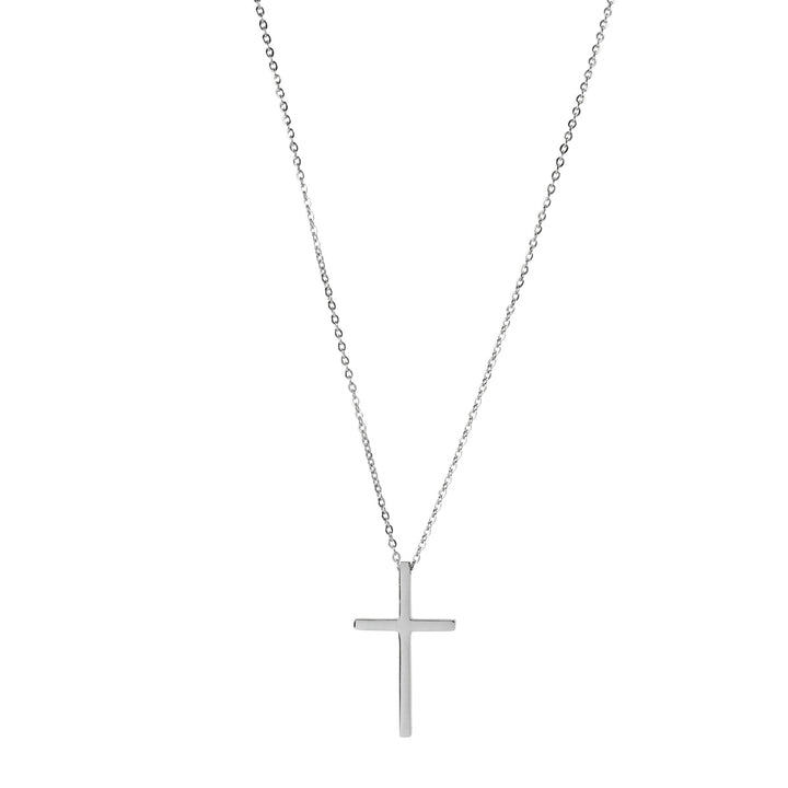 Steel cross necklace 50cm (steel 316L)