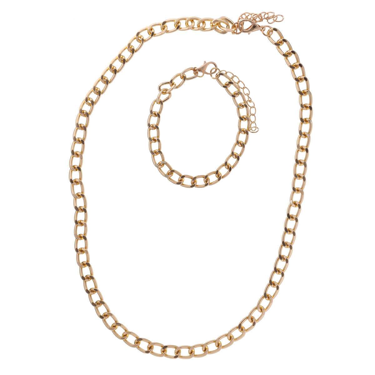 Armor chain necklace + bracelet