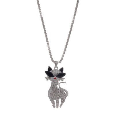 Cat pendant necklace 62cm