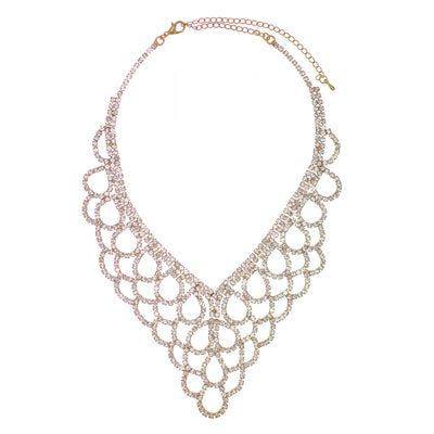 Glassstone festive necklace + earrings