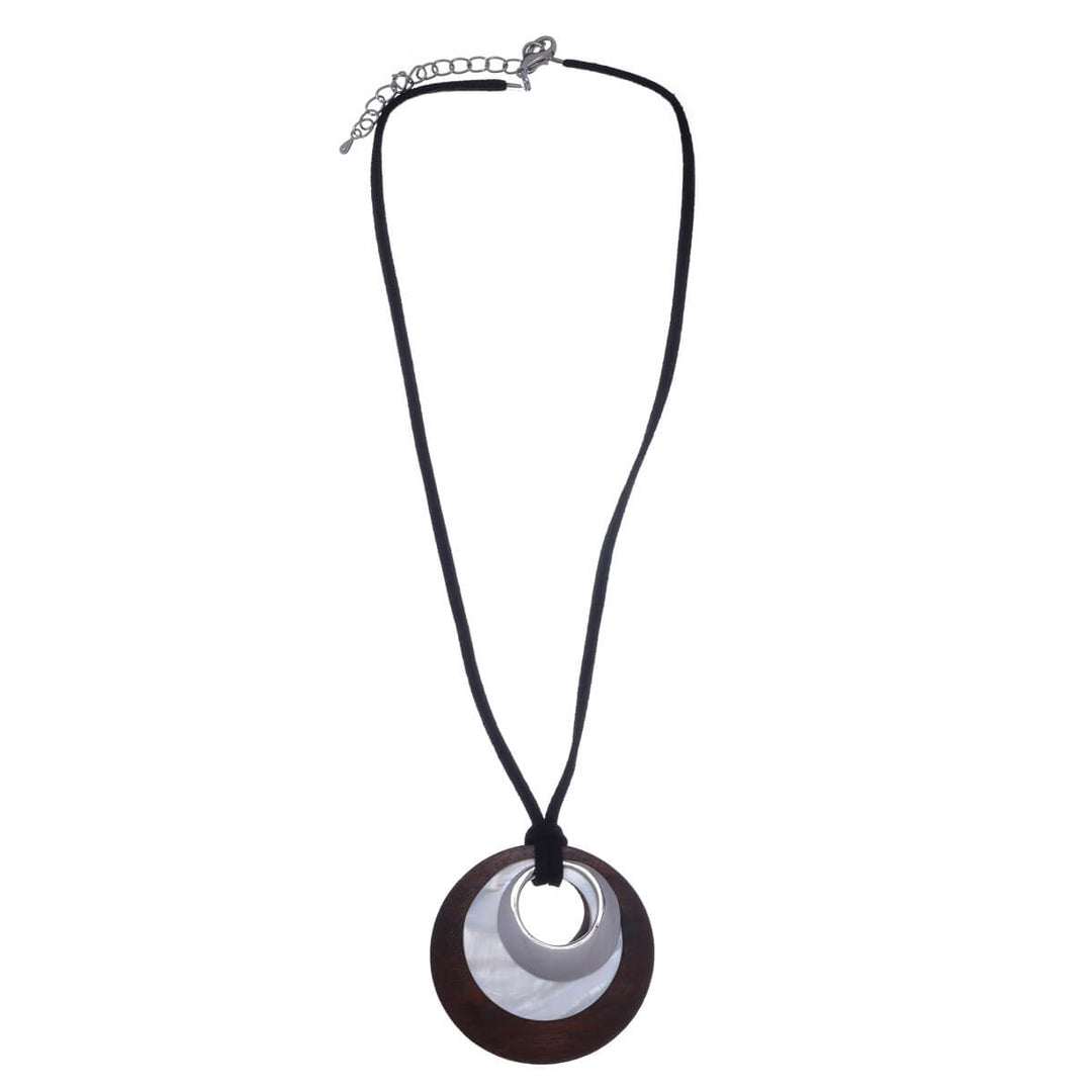 Round pendant necklace 42cm +5cm