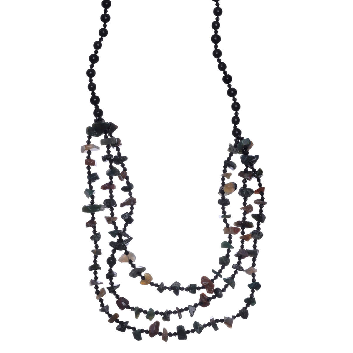 Abundant stone necklace 66cm-78cm