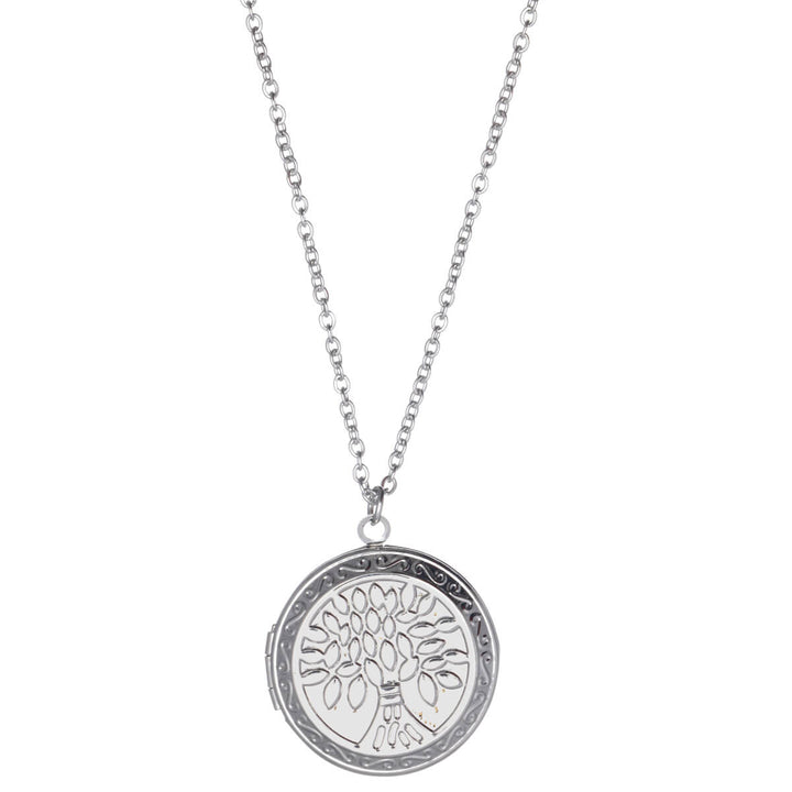 Medallion pendant necklace 75cm (steel 316L)