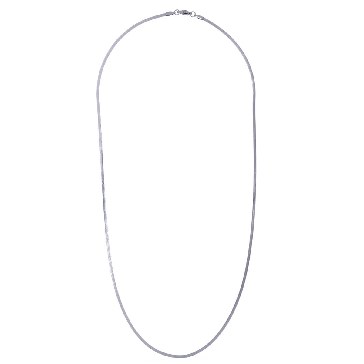 Flat snake chain necklace 55cm (steel 316L)