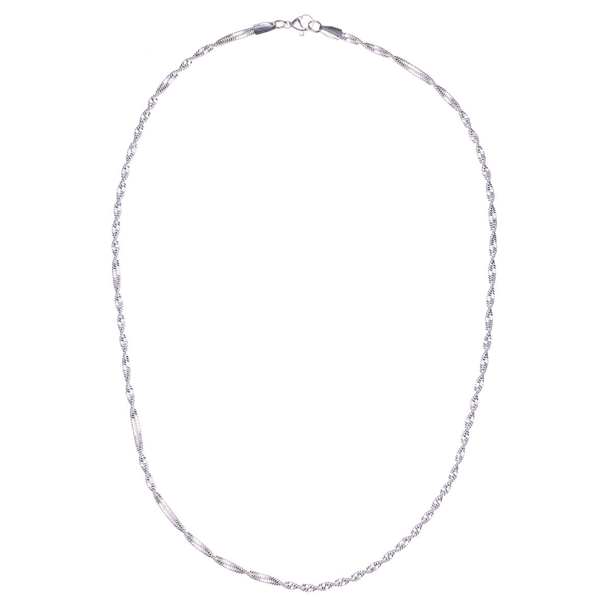 Singapore necklace 2,8mm 50cm (steel 316L)