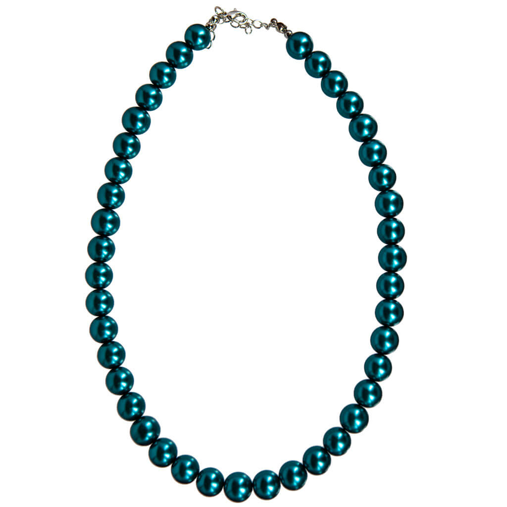Glass bead necklace 46cm