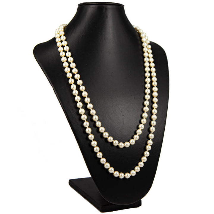 Long neck beads pearl necklace 135cm