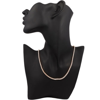 A thin rhinestone necklace 40-43cm