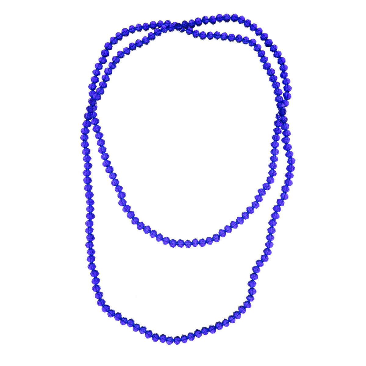 Long neck beads beaded glass bead necklace 100cm