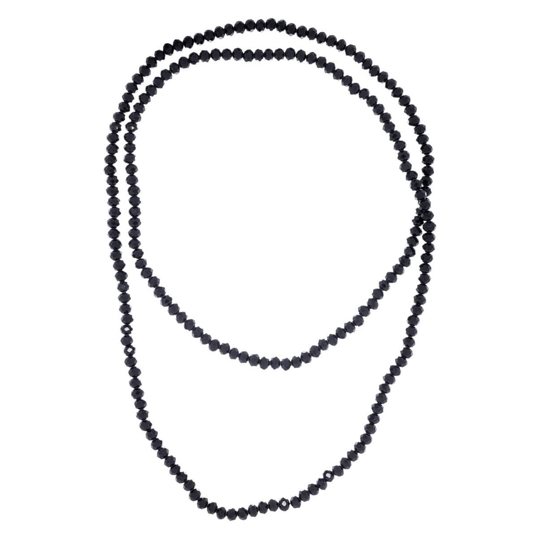 Long neck beads beaded glass bead necklace 100cm