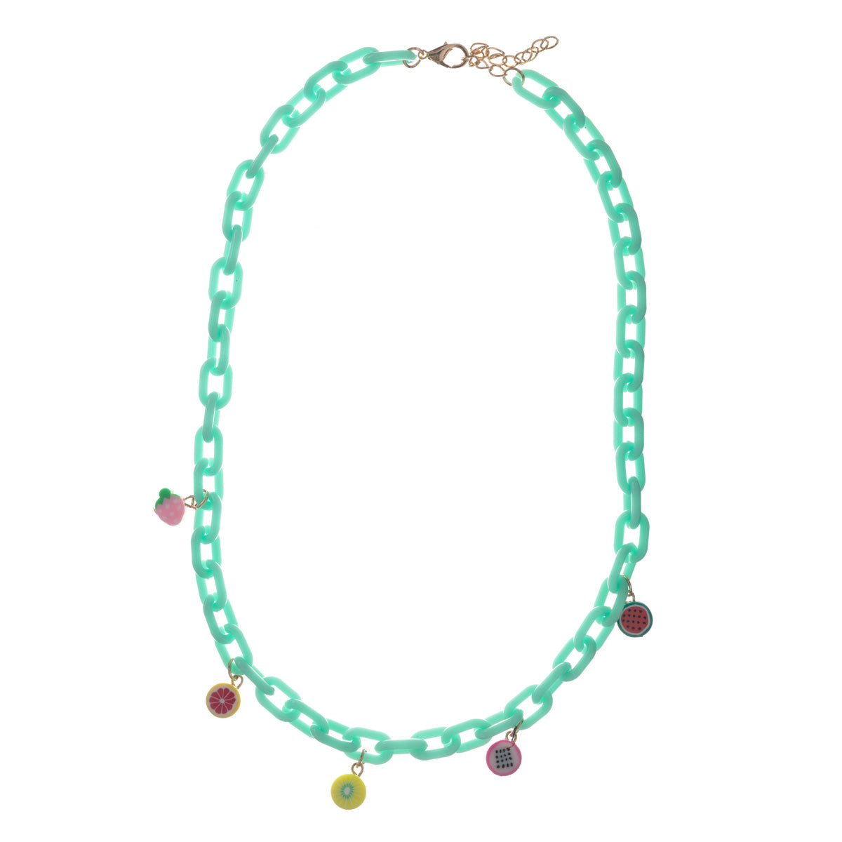 Colorful cable chain necklace 51cm
