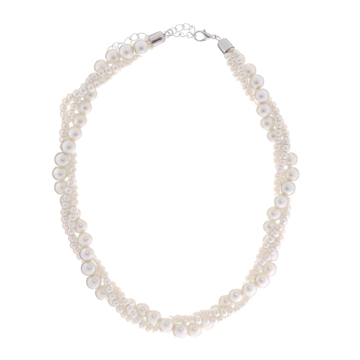 Twisted pearl necklace 40cm