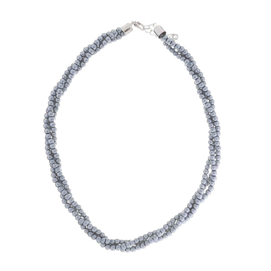 Twisted pearl necklace 40cm