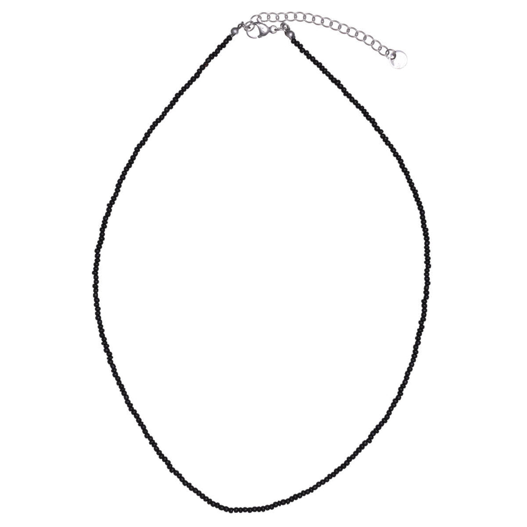 Thin neck beads necklace 40cm +5cm (Steel 316L)