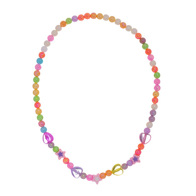 Children's pearl elastic necklace 38cm