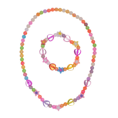Children's pearl elastic necklace 38cm