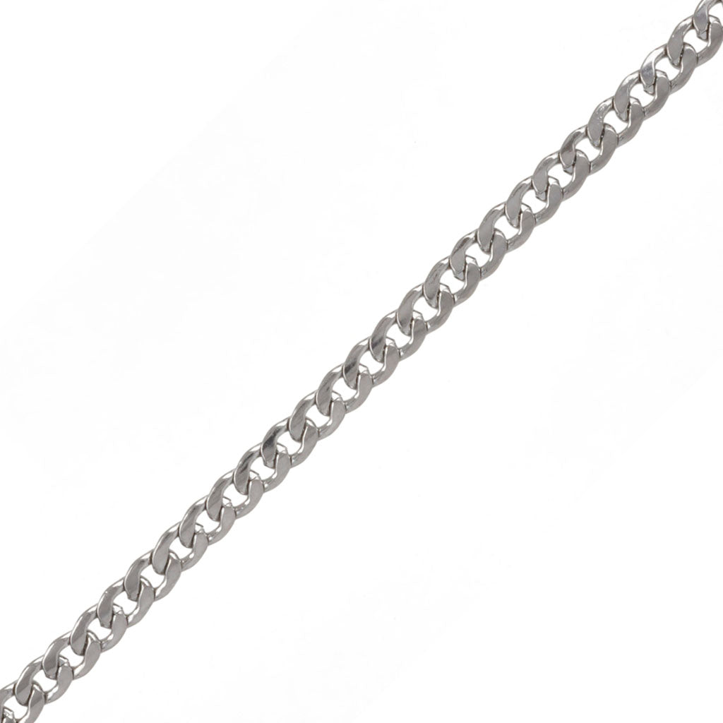Steel armoured chain necklace 50cm