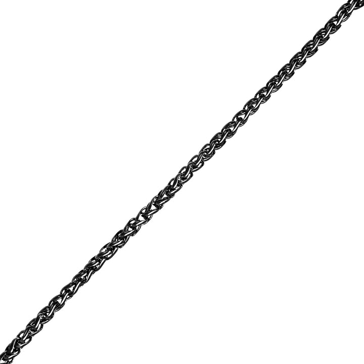 Round steel necklace chain 3mm 55cm (Steel 316L)