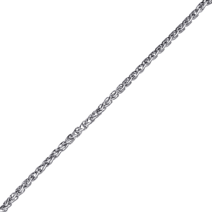 Round steel necklace chain 3mm 55cm (Steel 316L)