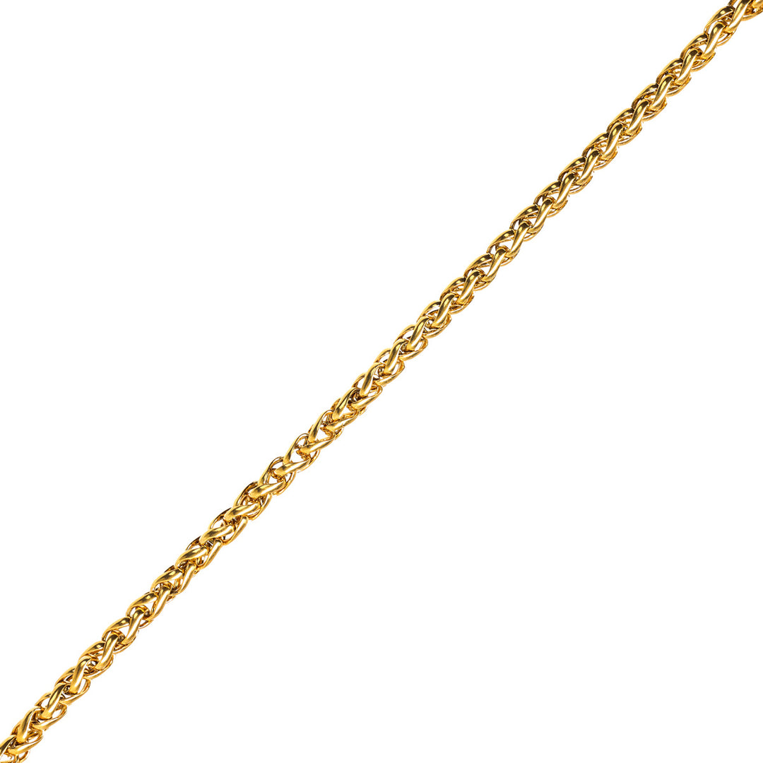 Round steel necklace chain 3mm 55cm (Steel 316L)