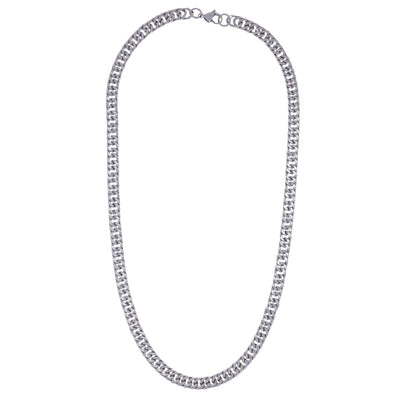Dense armoured chain necklace 55cm (steel 316L)