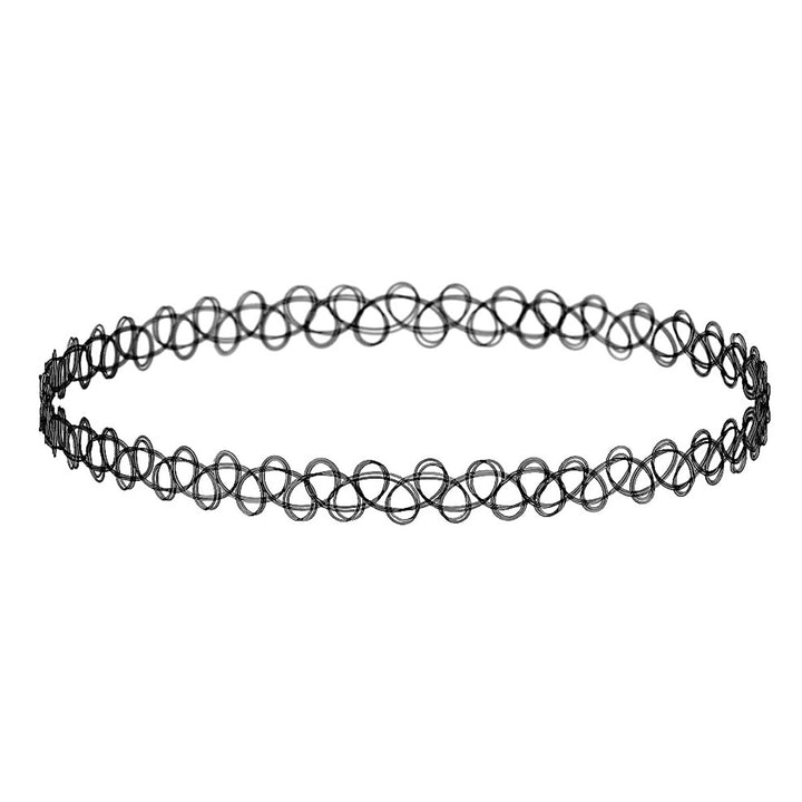 Musta muovinen choker nailon tattoo 102090012227 | Ninja.fi