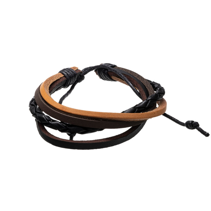 Adjustable leather bracelet