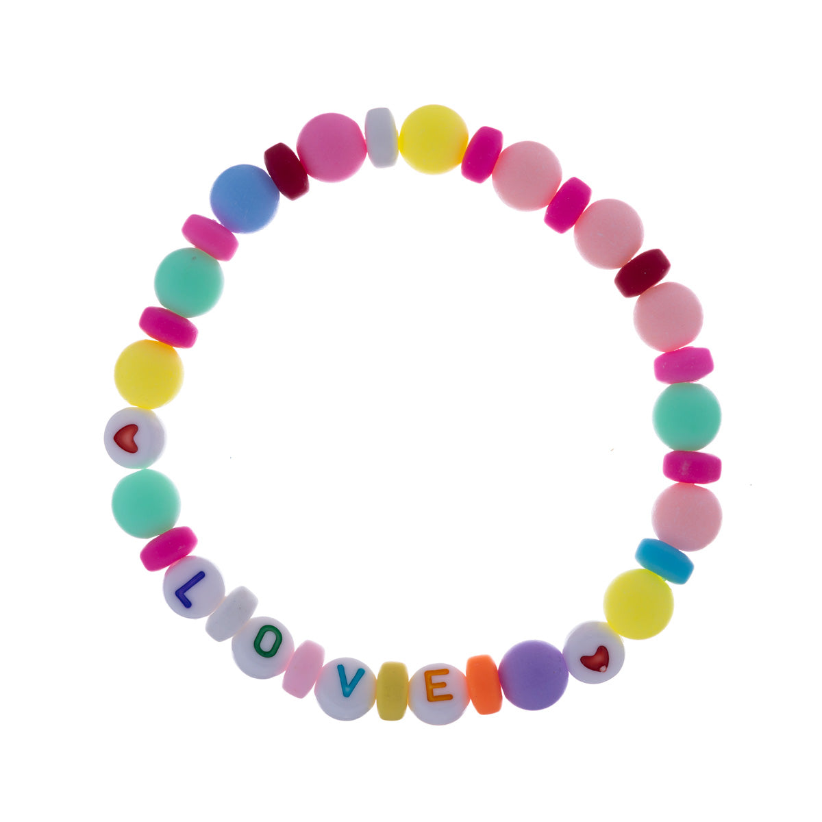 Colorful pearl bracelet love
