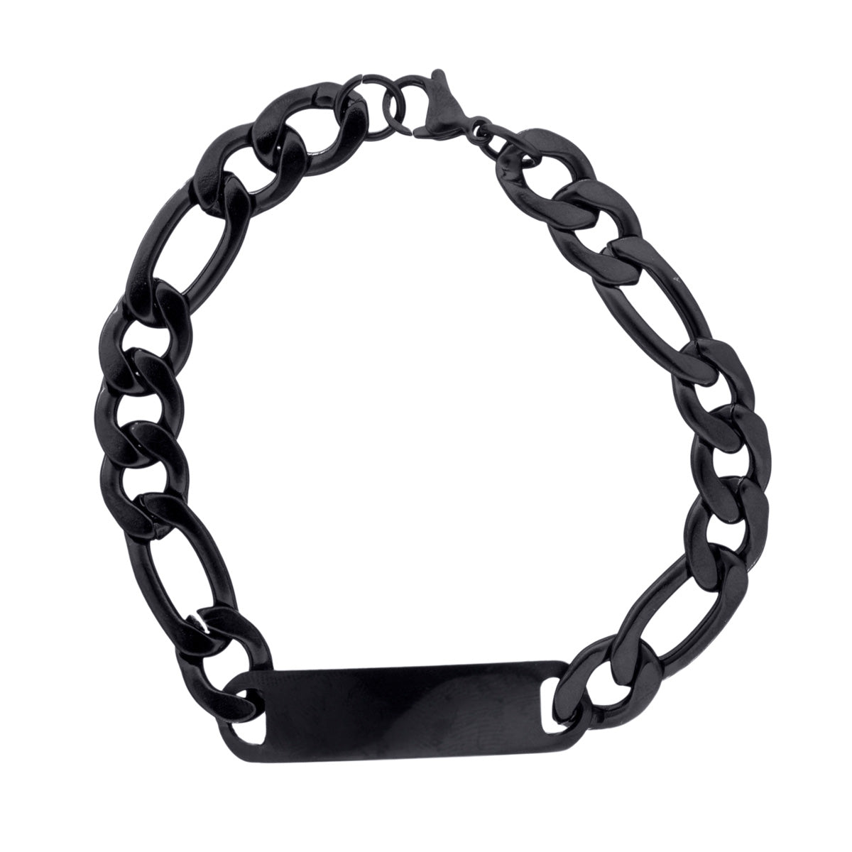 Black tile bracelet (Steel 316L)