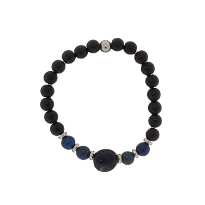 Pearl bracelet with stone (steel 316L)